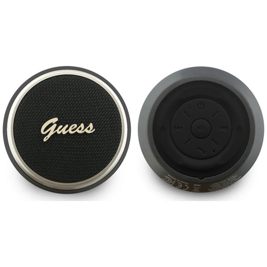 Boxa Portabila Bluetooth Guess Script Metal Logo, 5W, TWS, Neagra
