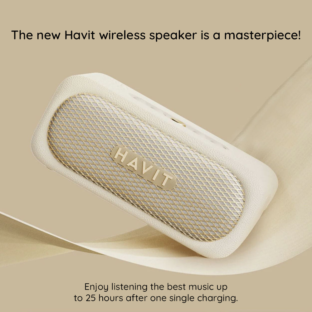 Boxa Bluetooth HAVIT SK905BT, 20W, Waterproof, Bej