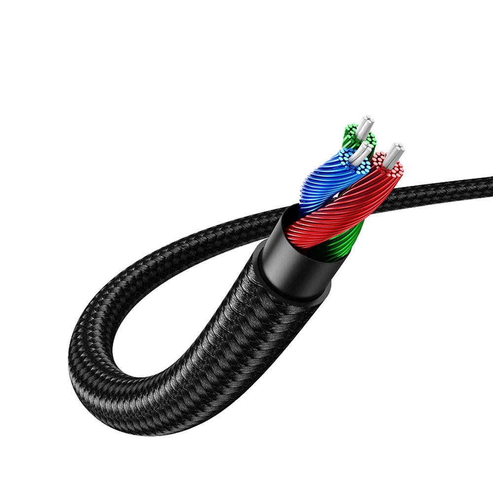 Cablu Audio 3.5mm - 3.5mm UGREEN AV112 Angled, 1m, Albastru