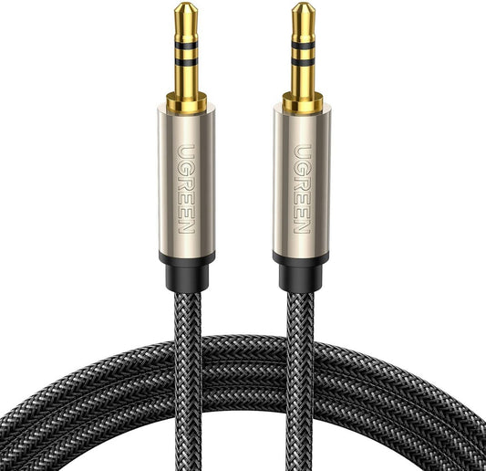 Cablu Audio 3.5mm - 3.5mm UGREEN AV125, 2m, Gri