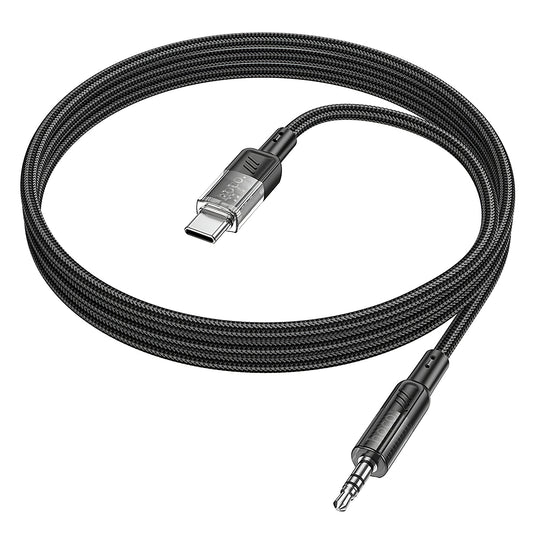 Cablu Audio USB-C - 3.5mm HOCO UPA27, 1.2m, Negru