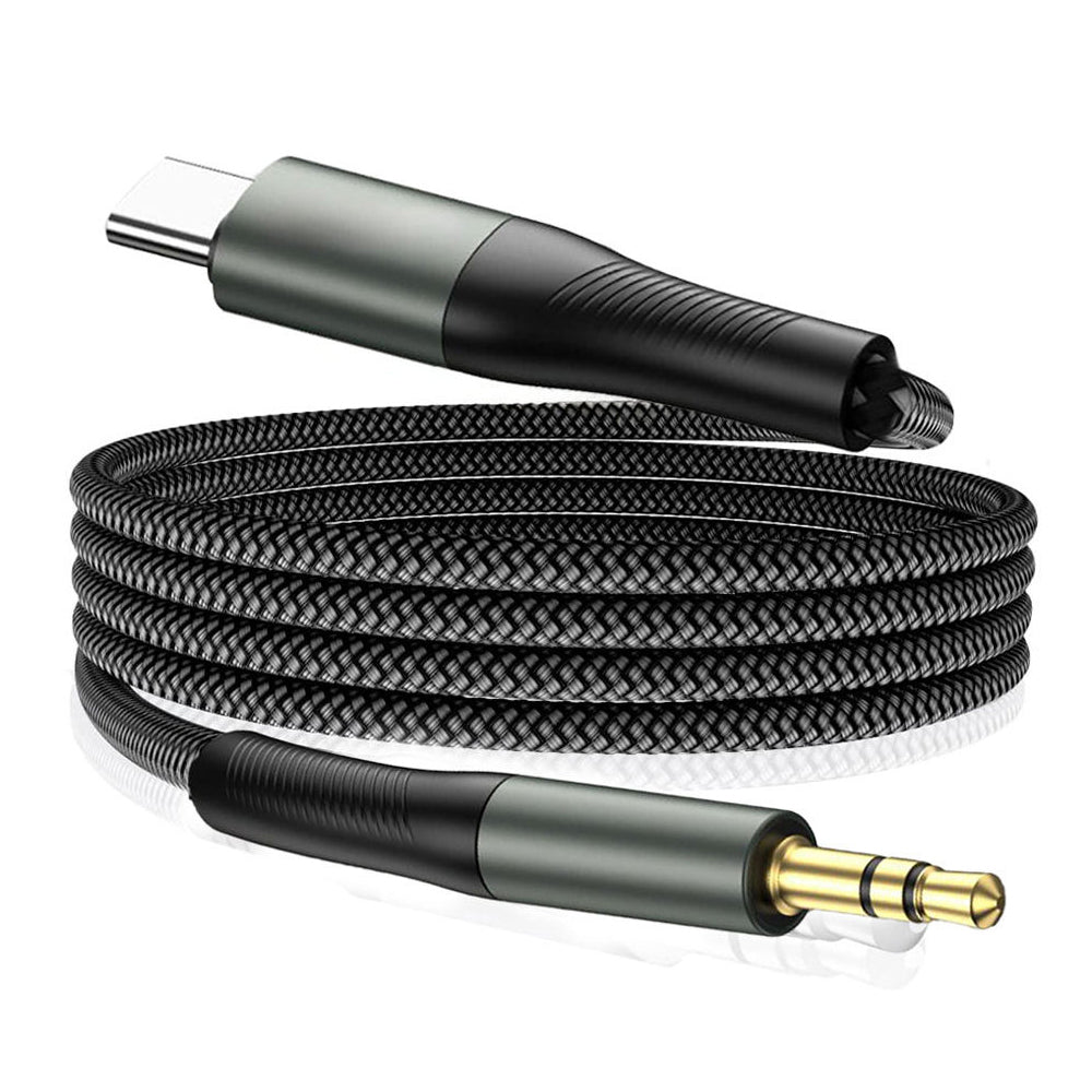 Cablu Audio USB-C - 3.5mm Techsuit AC16 NexaSound, 1m, Gri