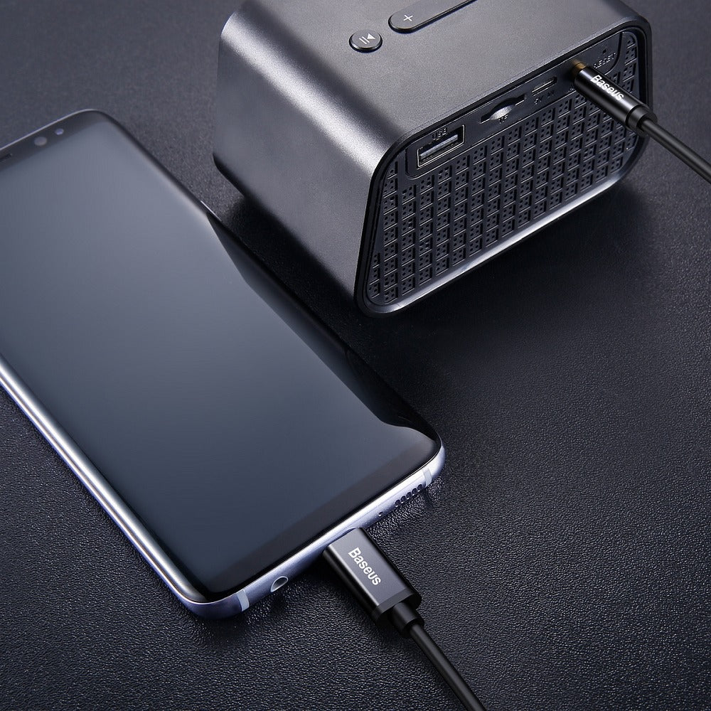 Cablu Audio USB-C - 3.5mm Baseus Yiven M01, 1.2m, Negru CAM01-01