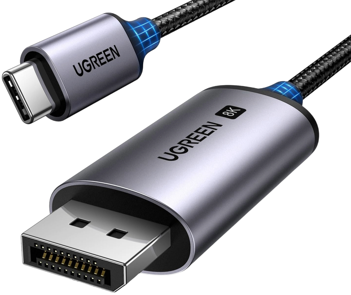 Cablu Audio si Video USB-C - DisplayPort UGREEN CM556 (25157), 1m, Gri