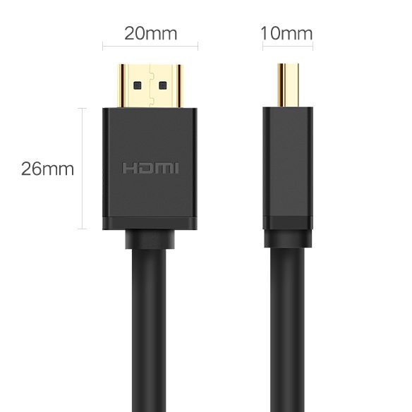 Cablu Video UGREEN HD104, HDMI - HDMI, 4K, 5m, Negru