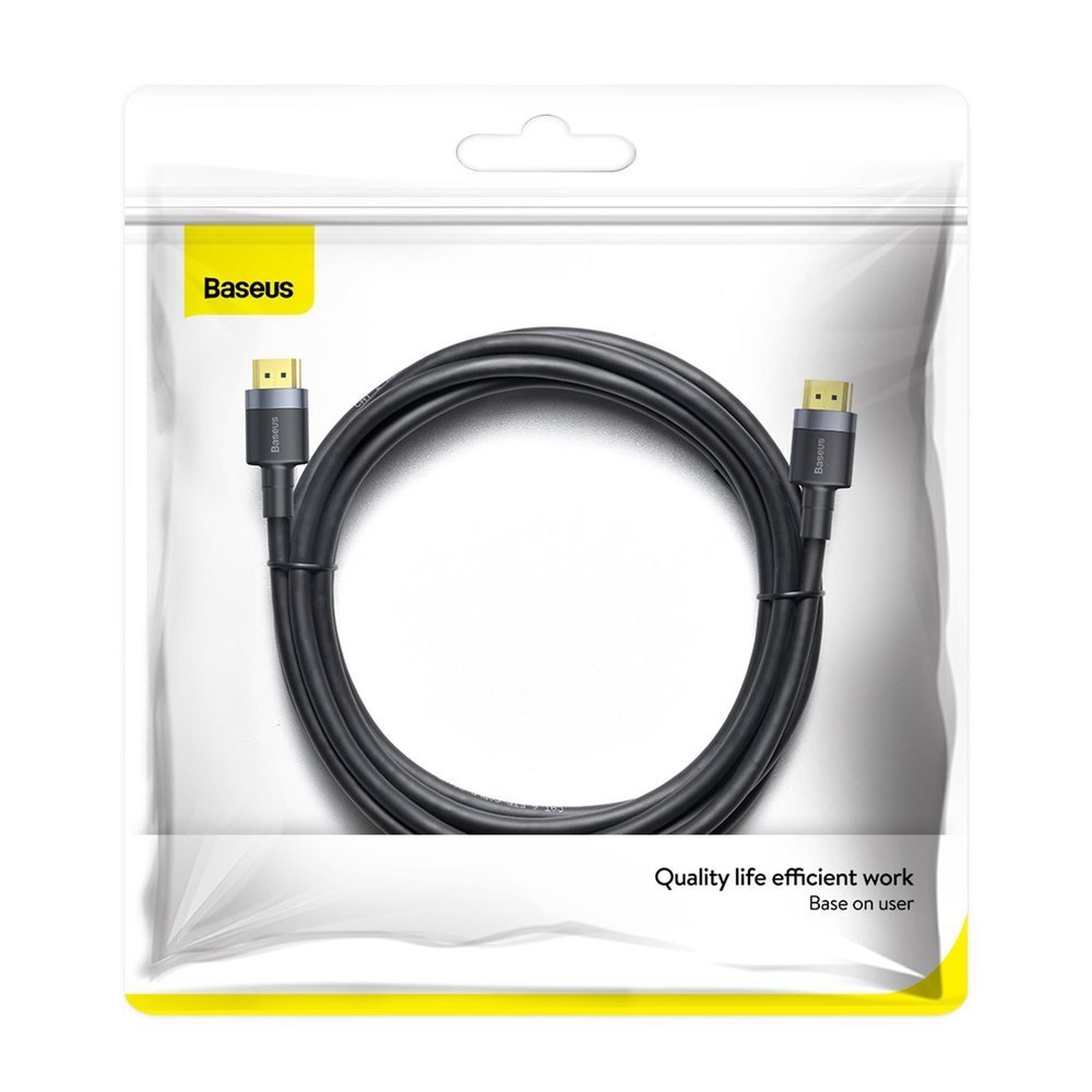 Cablu Video Baseus Cafule, HDMI - HDMI, 4K, 3m, Negru CADKLF-G01