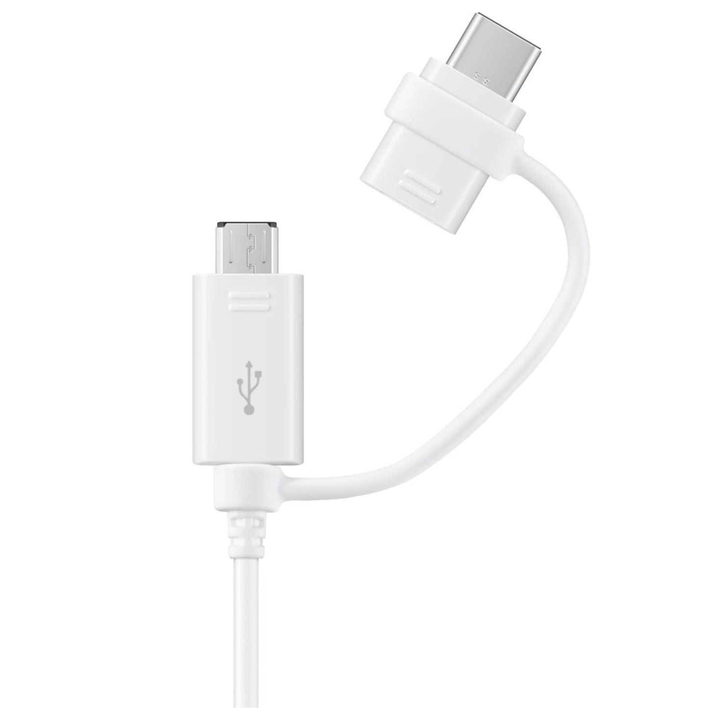 Samsung 2in1 Ladekabel USB-A auf USB-C / microUSB | 18W 1.5m | Weiß