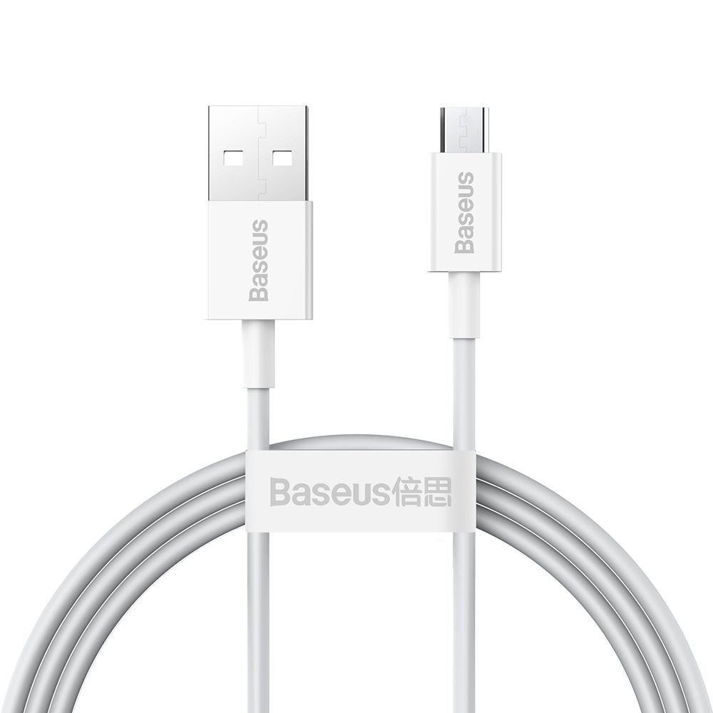 Baseus Superior Series USB-A auf microUSB Kabel 18W 1m | Weiß