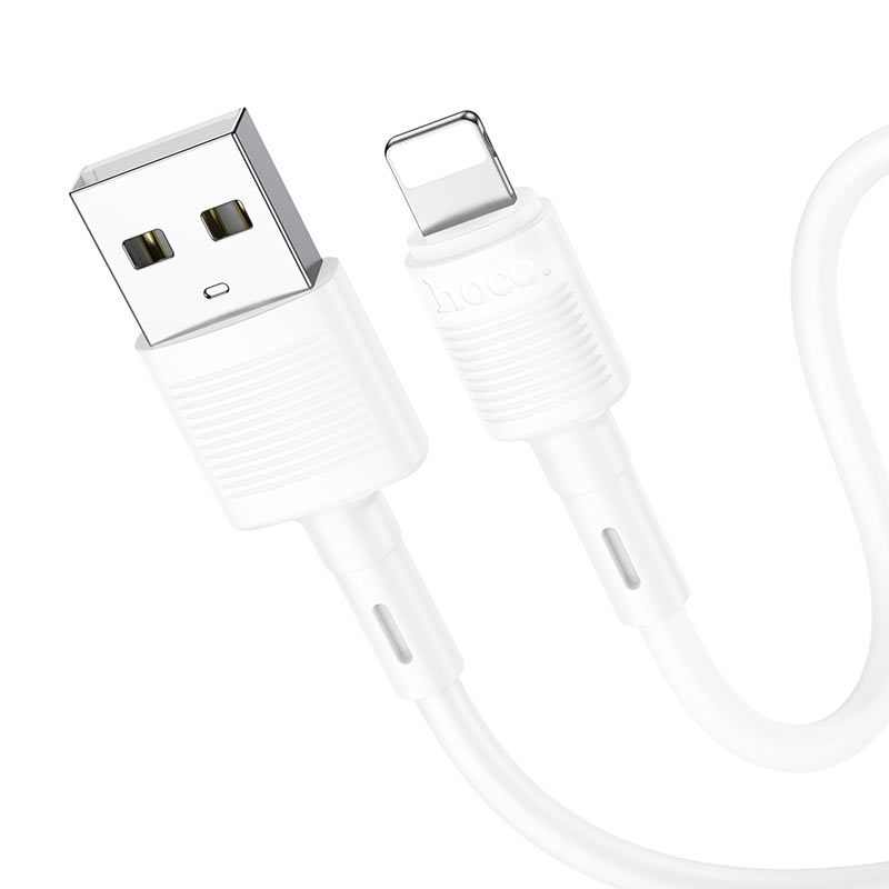 Cablu Date si Incarcare USB-A - Lightning HOCO X83 Victory, 18W, 1m, Alb