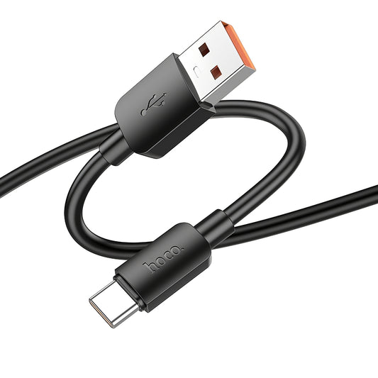 Cablu Date si Incarcare USB-A - USB-C HOCO X96, 100W, 1m, Negru