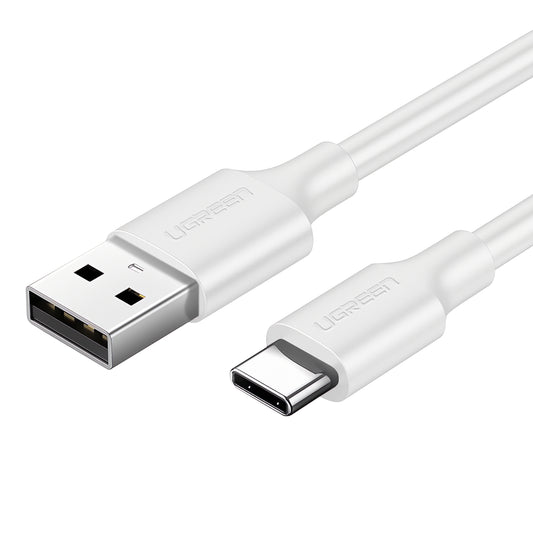 Cablu Date si Incarcare USB-A - USB-C UGREEN US287, 60W, 0.5m, Alb