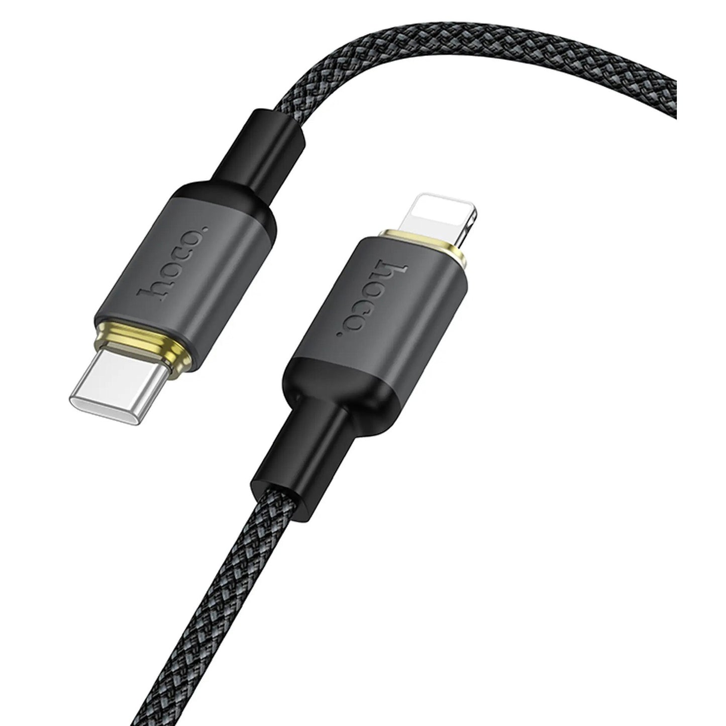 Cablu Date si Incarcare USB-A - Lightning HOCO X128 Benefit, 12W, 1m, Negru