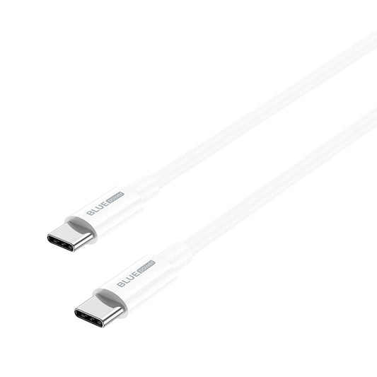 Cablu Date si Incarcare USB-C - USB-C BLUE Power BBX44, 100W, 1m, Alb