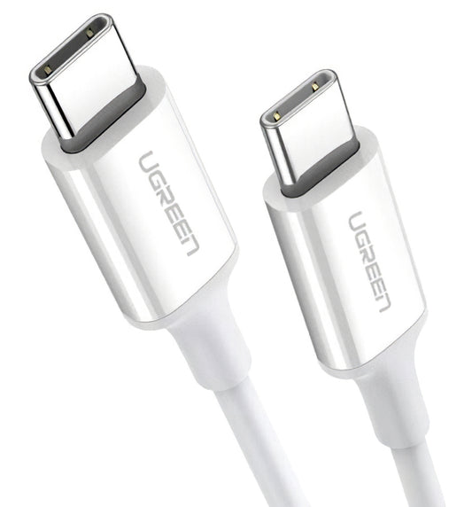 Cablu Date si Incarcare USB-C - USB-C UGREEN US264, 60W, 1.5m, Alb