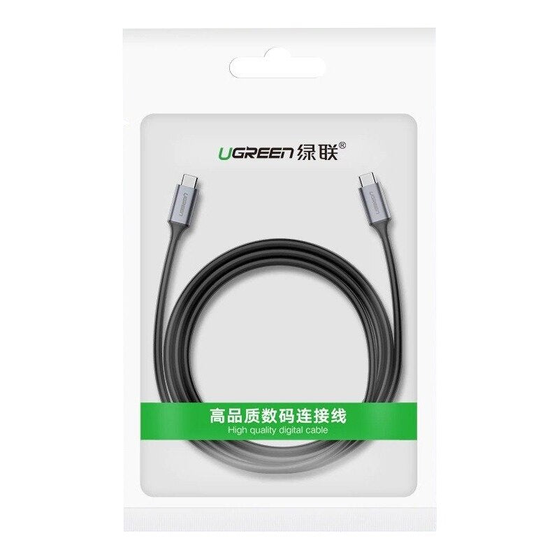 Cablu Date si Incarcare USB-C - USB-C UGREEN US161, 60W, 1.5m, Gri