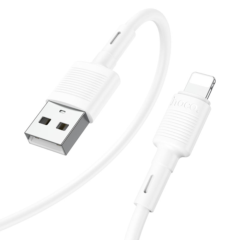 Cablu Date si Incarcare USB-A - Lightning HOCO X83 Victory, 18W, 1m, Alb