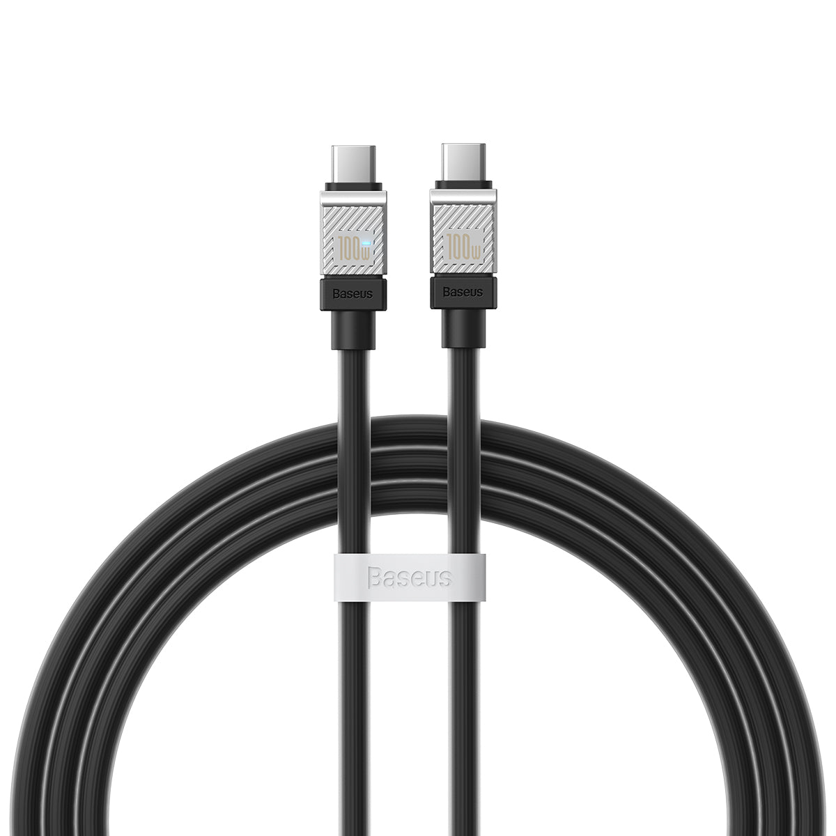 Cablu Date si Incarcare USB-C - USB-C Baseus CoolPlay, 100W, 1m, Negru CAKW000201