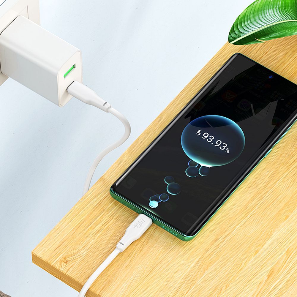 Cablu Date si Incarcare USB-C - USB-C HOCO X93, 100W, 2m, Alb