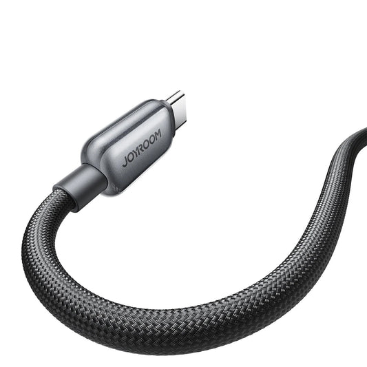 Cablu Date si Incarcare USB-C - USB-C Joyroom S-A55 StarFlight Display, 100W, 1.2m, Negru