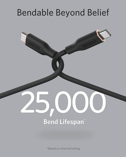 Cablu Date si Incarcare USB-C - USB-C Anker PowerLine III, 100W, 0.9m, Negru A8552H11