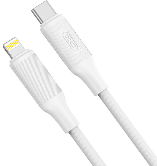 Cablu Date si Incarcare USB-C - Lightning XO Design NB-Q265A, 27W, 1m, Alb