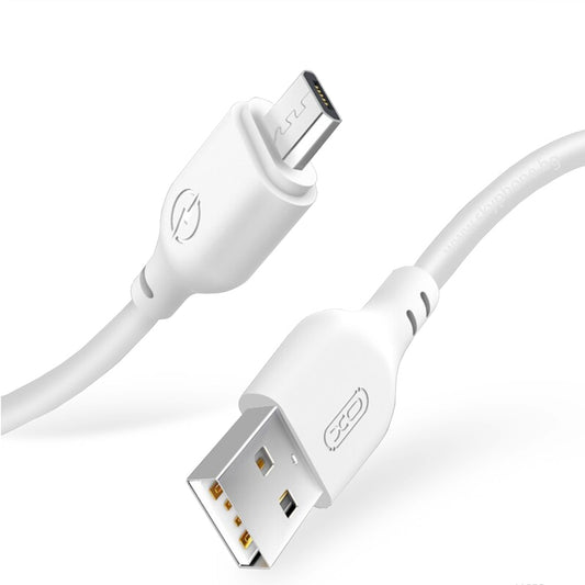 Cablu Date si Incarcare USB-A - microUSB XO Design NB103, 18W, 1m, Alb