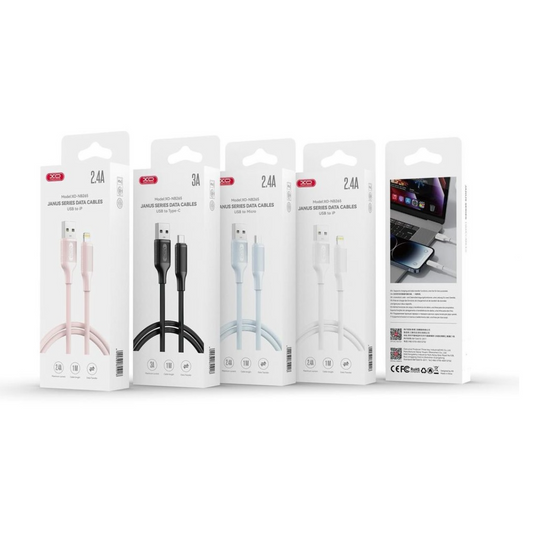 Cablu Date si Incarcare USB-A - USB-C XO Design NB265, 18W, 1m, Alb