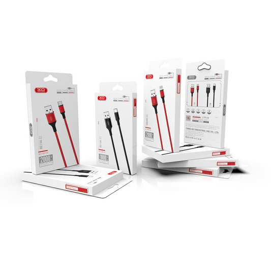 Cablu Date si Incarcare USB-A - USB-C XO Design NB143, 18W, 2m, Negru