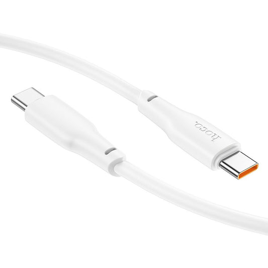 Cablu Date si Incarcare USB-C - USB-C HOCO X93, 100W, 1m, Alb