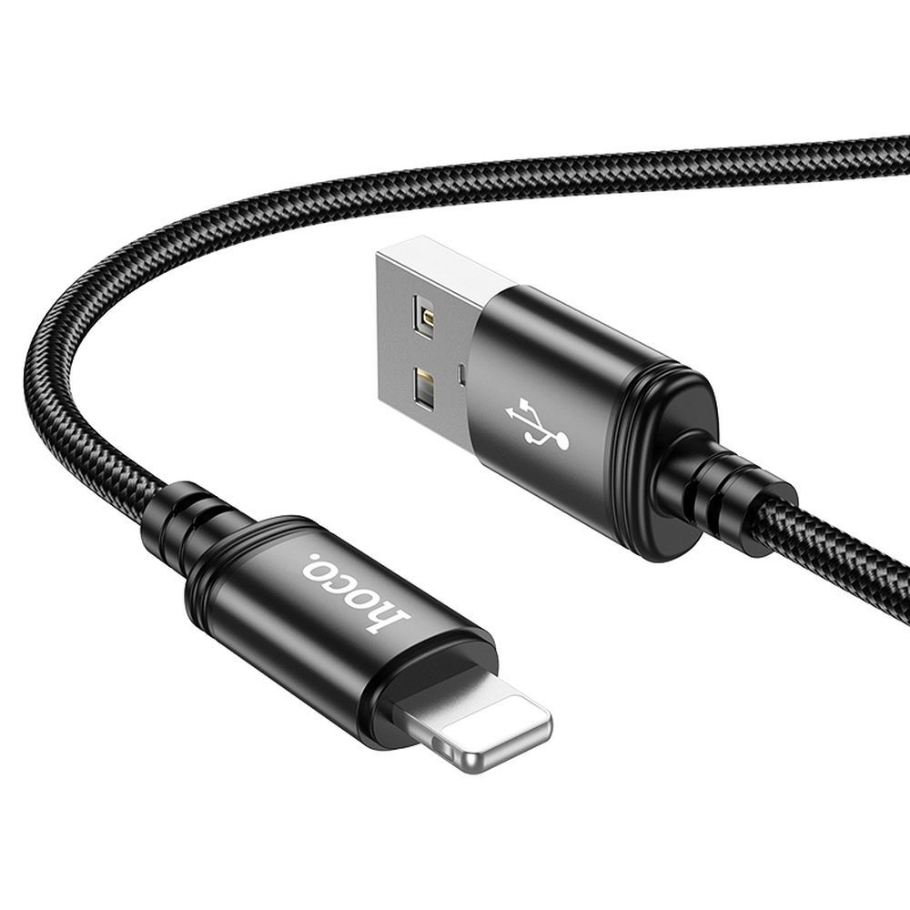 Cablu Date si Incarcare USB-A - Lightning HOCO X89, 18W, 2m, Negru