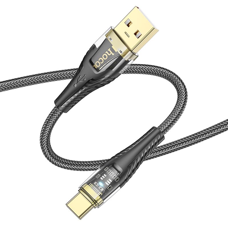 Cablu Date si Incarcare USB-A - USB-C HOCO U121, 18W, 1.2m, Negru