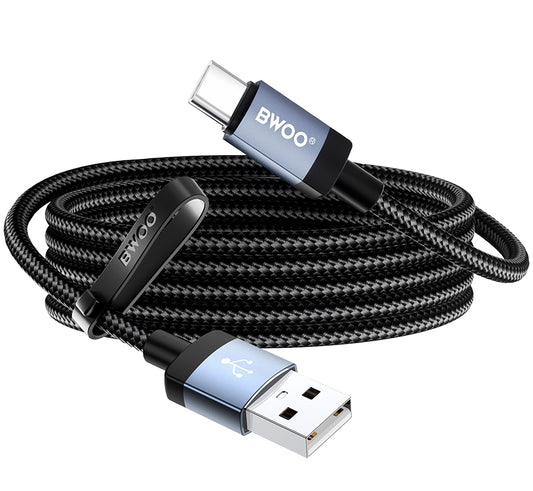 Cablu Date si Incarcare USB-A - USB-C BWOO BO-X401C, 18W, 1m, Negru