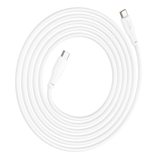 Cablu Date si Incarcare USB-C - USB-C HOCO X93, 100W, 2m, Alb