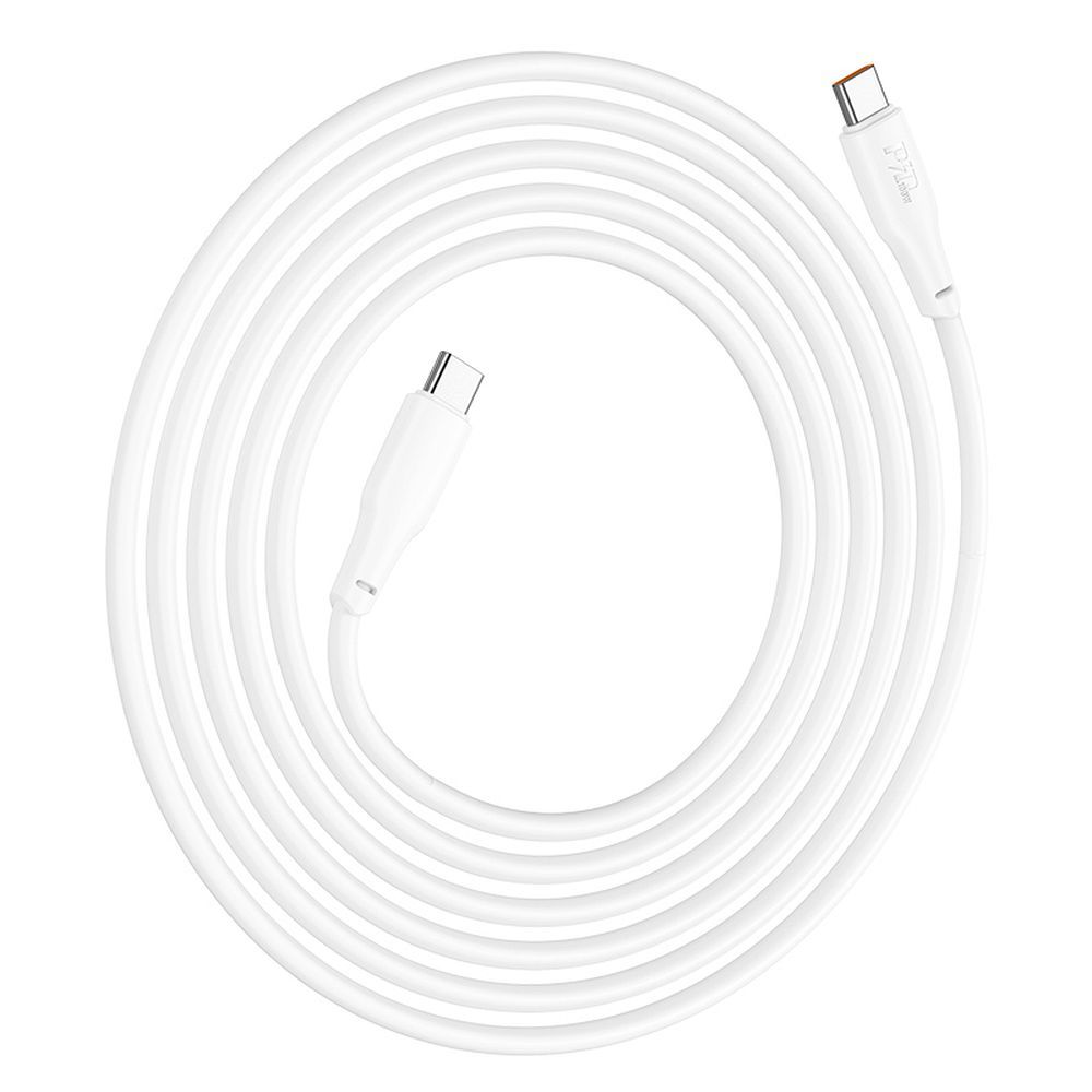 Cablu Date si Incarcare USB-C - USB-C HOCO X93, 100W, 2m, Alb