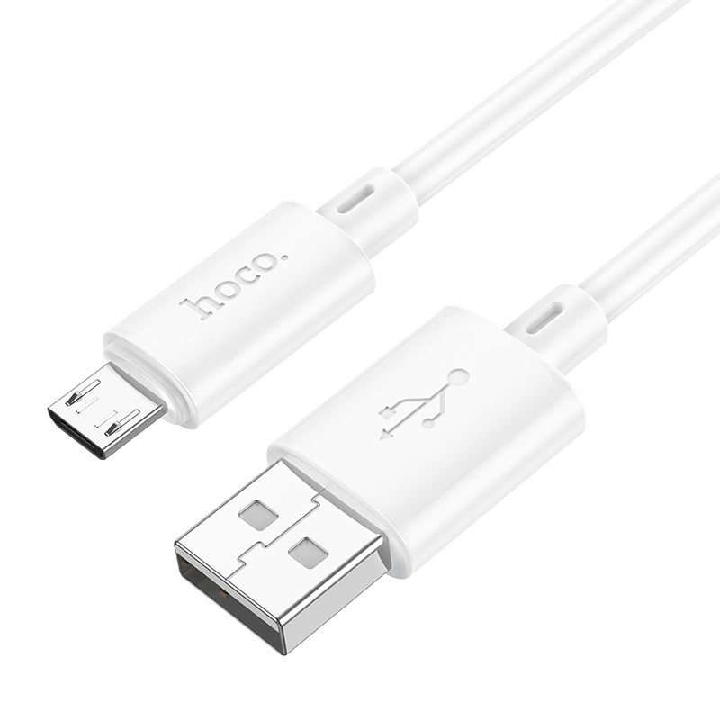 Cablu Date si Incarcare USB-A - microUSB HOCO X88, 18W, 1m, Alb