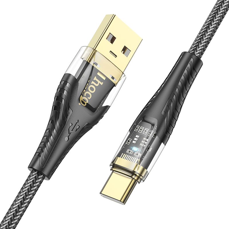 Cablu Date si Incarcare USB-A - USB-C HOCO U121, 18W, 1.2m, Negru