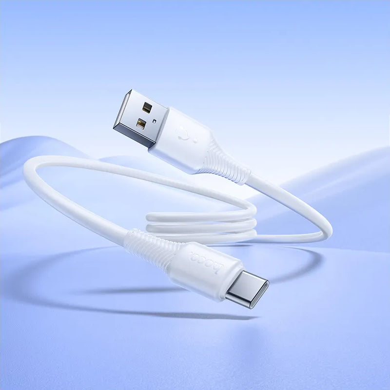 Cablu Date si Incarcare USB-A - USB-C HOCO X120, 60W, 1m, Alb
