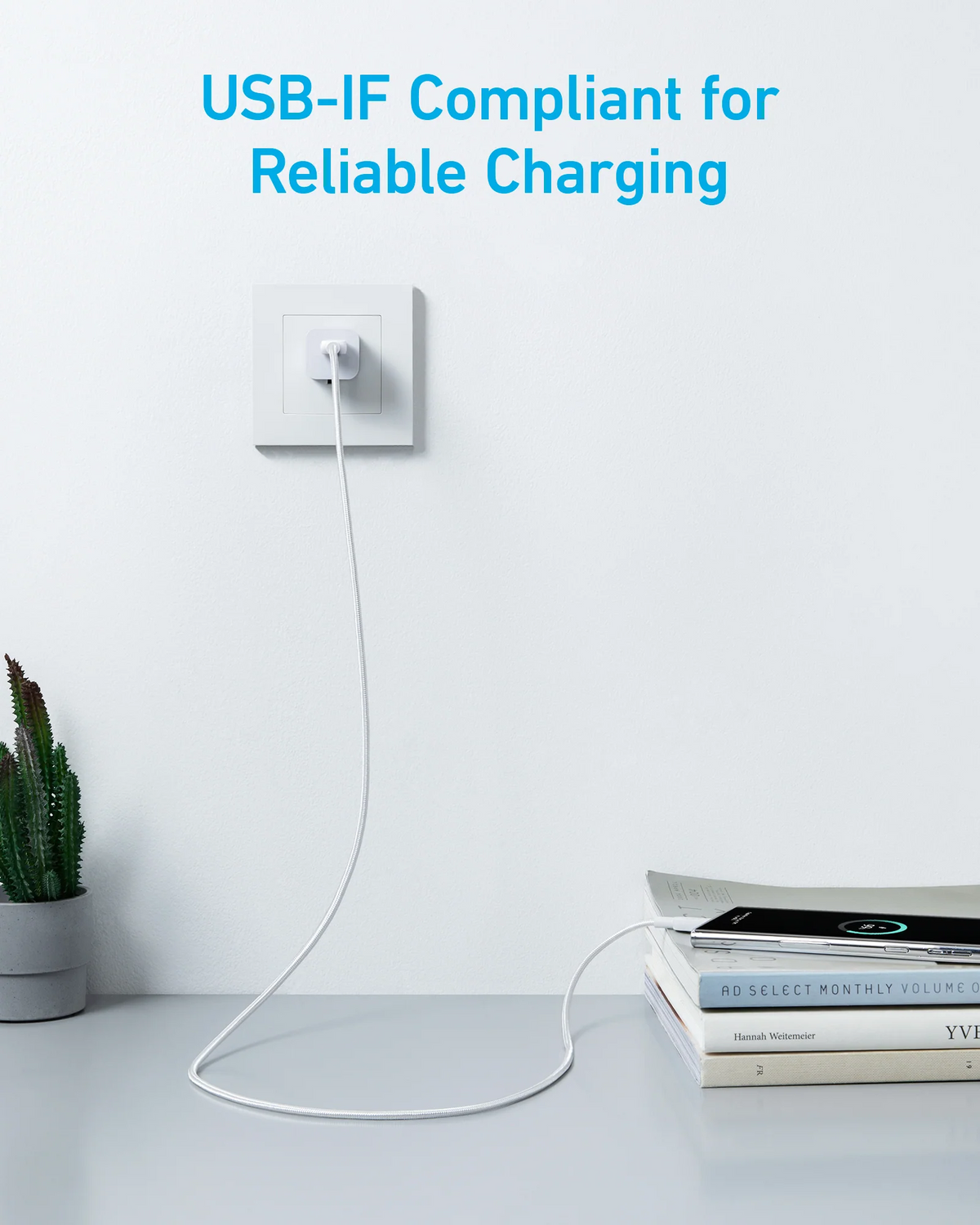 Cablu Date si Incarcare USB-A - USB-C Anker 322, 18W, 1.8m, Alb A81H6G21