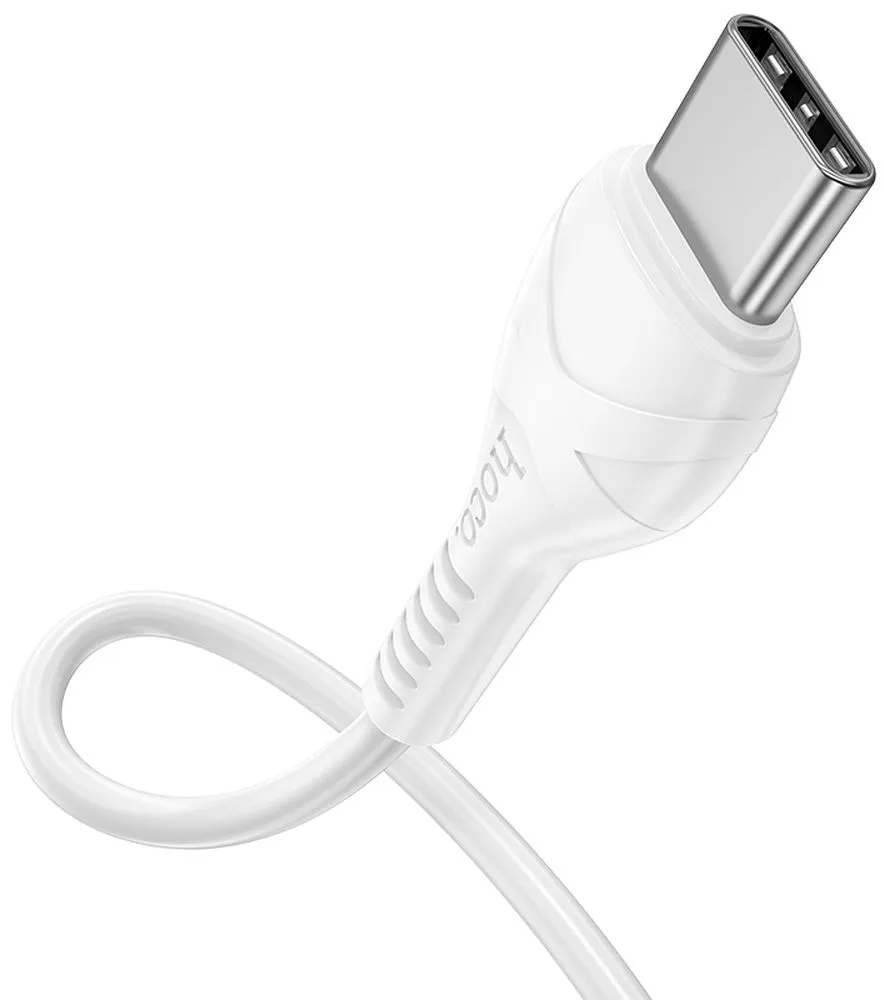 Cablu Date si Incarcare USB-C - USB-C HOCO X37, 60W, 1m, Alb
