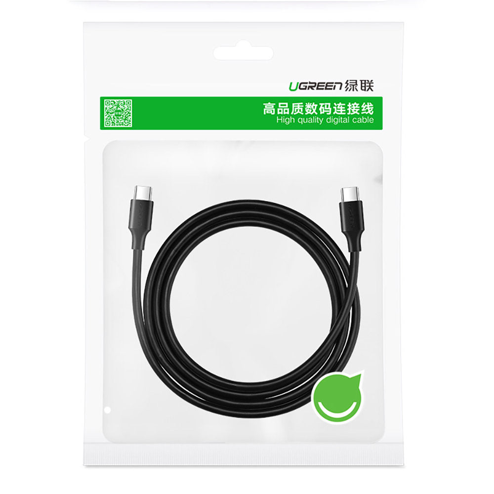 Cablu Date si Incarcare USB-C - USB-C UGREEN US286, 60W, 1.5m, Negru