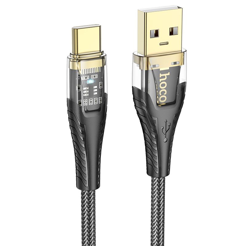 Cablu Date si Incarcare USB-A - USB-C HOCO U121, 18W, 1.2m, Negru