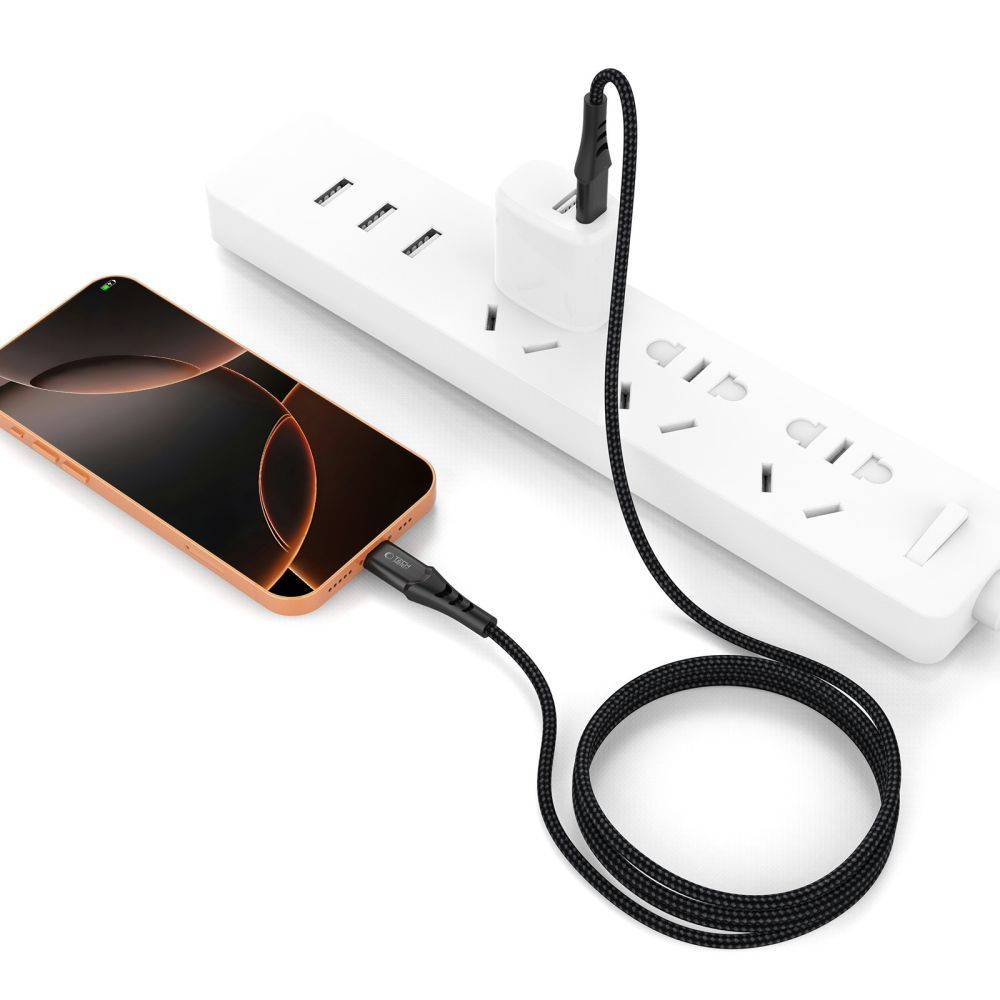 Cablu Date si Incarcare USB-C - USB-C Tech-Protect UB11T Ultraboost, 100W, 1m, Negru
