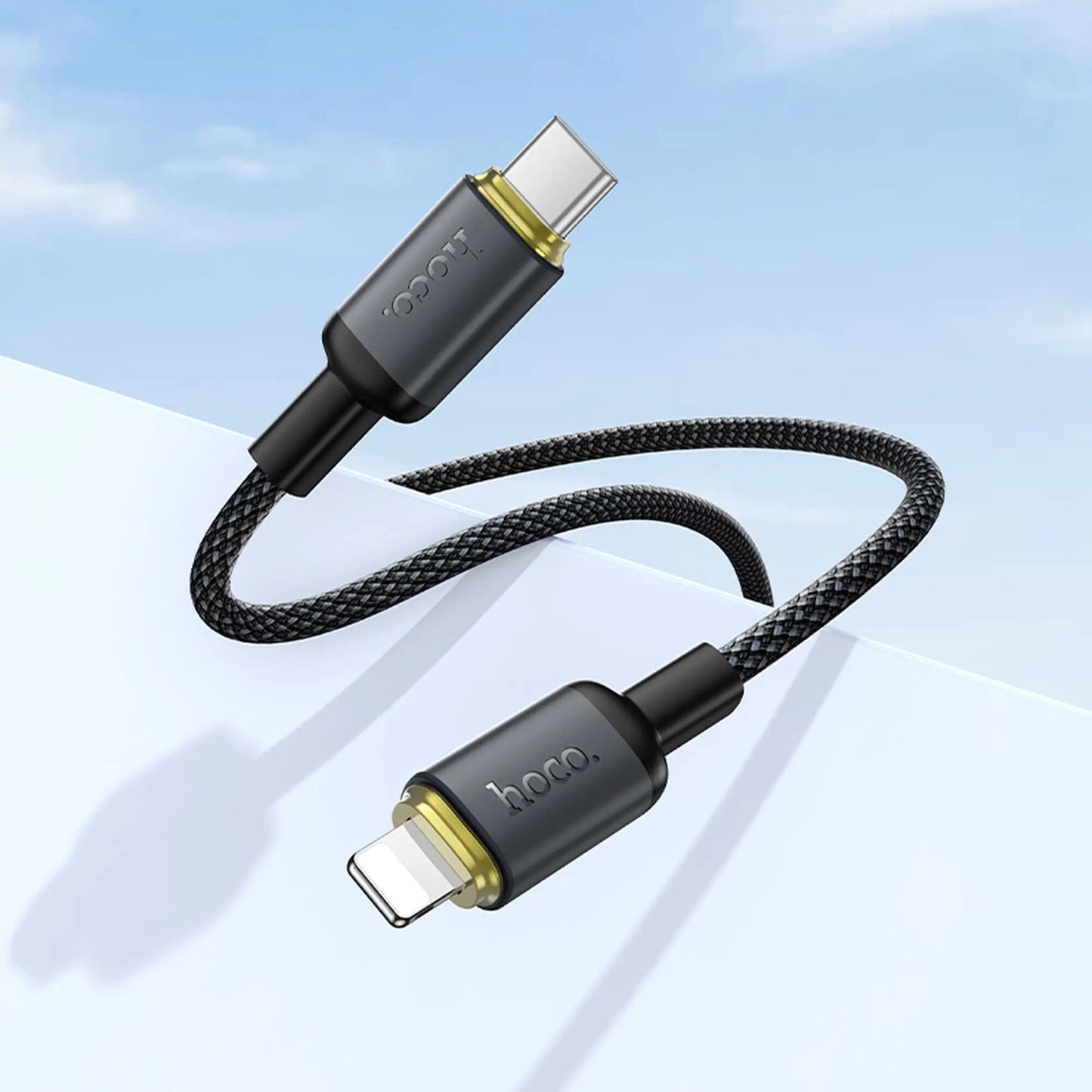 Cablu Date si Incarcare USB-A - Lightning HOCO X128 Benefit, 12W, 1m, Negru