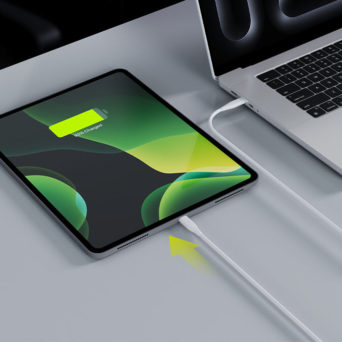 Cablu Date si Incarcare USB-C - USB-C Allity. AUC-02, 100W, 2m, Alb