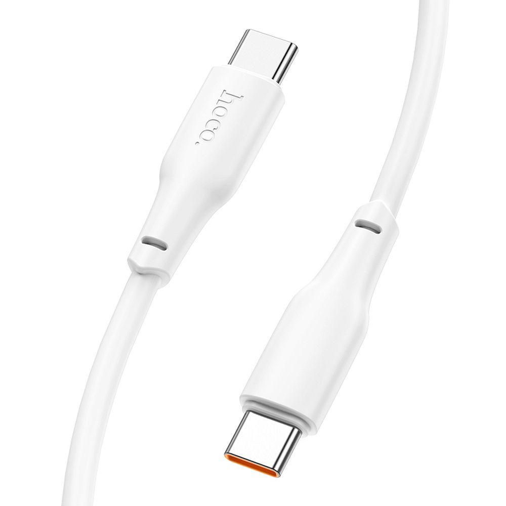 Cablu Date si Incarcare USB-C - USB-C HOCO X93, 100W, 2m, Alb
