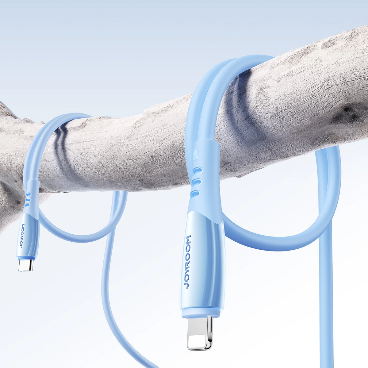 Cablu Date si Incarcare USB-C - Lightning Joyroom S-A59 Vibrant, 30W, 1.2m, Albastru
