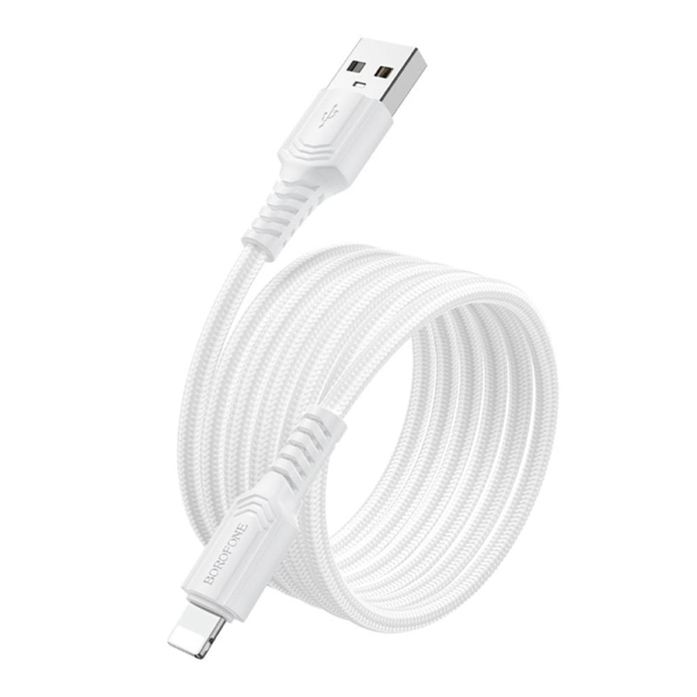 Cablu Date si Incarcare USB-A - Lightning Borofone BX116 Certain, 18W, 1m, Negru