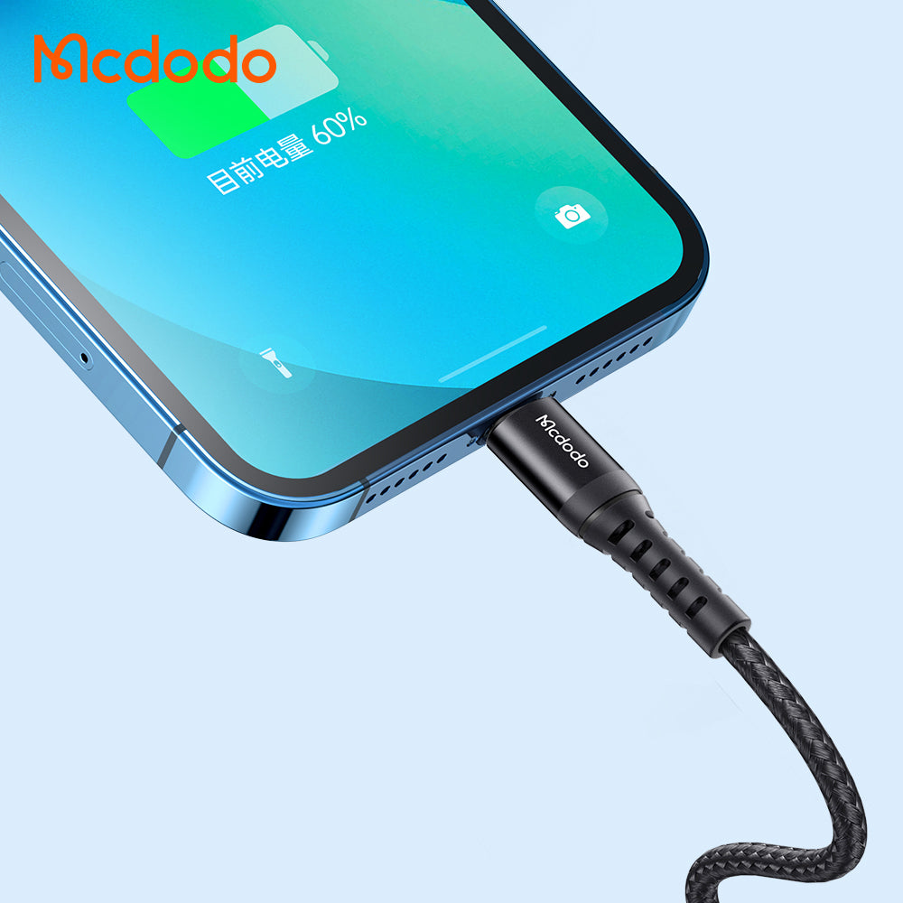 Cablu Date si Incarcare USB-A - Lightning McDodo CA-2261, 18W, 1m, Negru