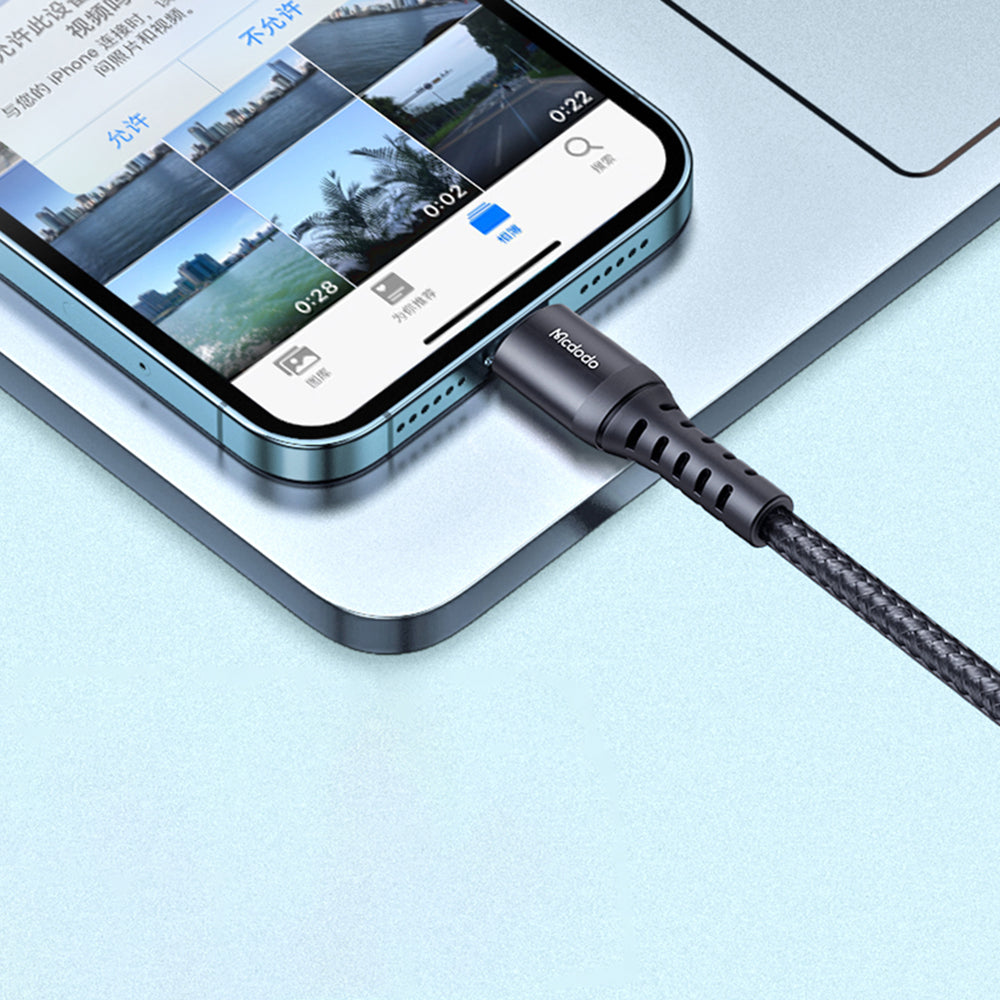 Cablu Date si Incarcare USB-A - Lightning McDodo CA-2261, 18W, 1m, Negru