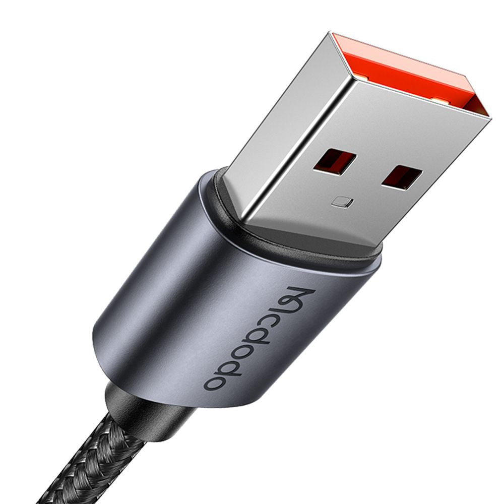 Cablu Date si Incarcare USB-A - Lightning McDodo CA-6490 Display, 18W, 1.2m, Negru